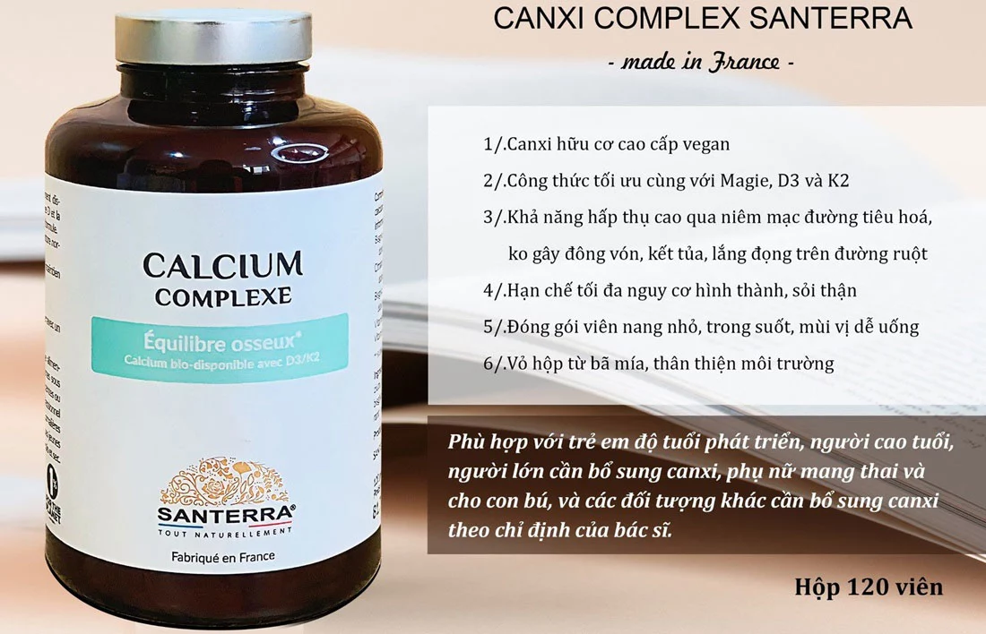 Canxi Santerra Calcium Complexe