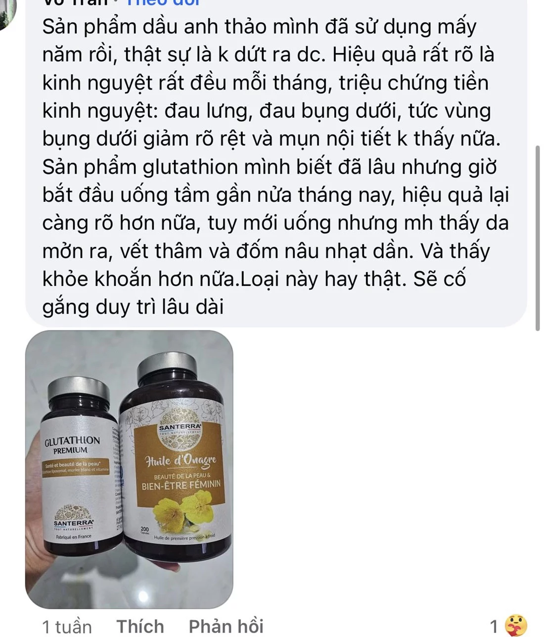 Feedback Santerra Glutathion Premium