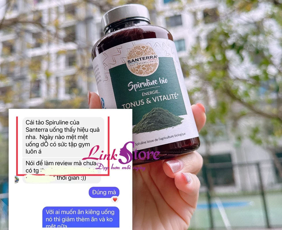 Tao xoan Santerra Spiruline Bio 2 Tảo xoắn Santerra: Siêu thực phẩm cho sức khỏe toàn diện