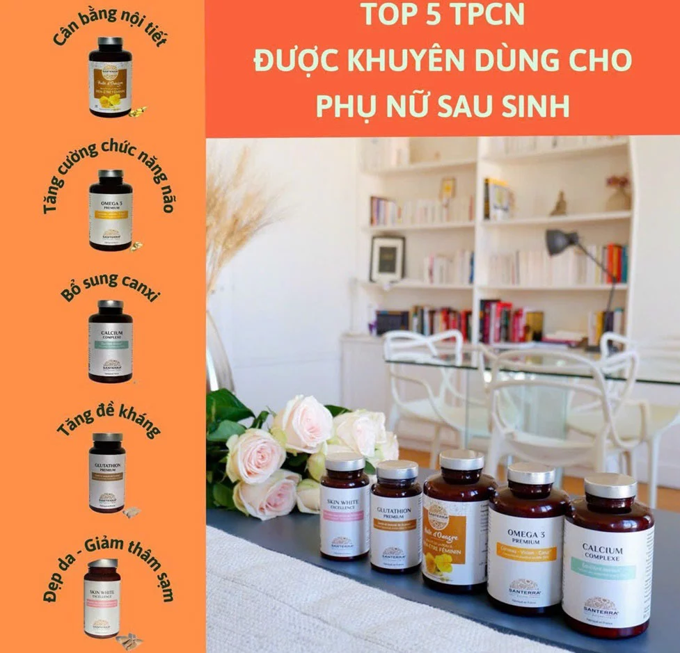 Top 5 thuc pham chuc nang Santerra 3 Top 5 thực phẩm chức năng Santerra cao cấp phụ nữ nên dùng