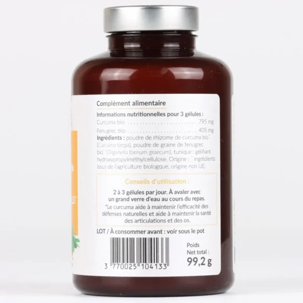 Viên uống Nghệ Cà ri Santerra Curcuma Fenugrec Bio